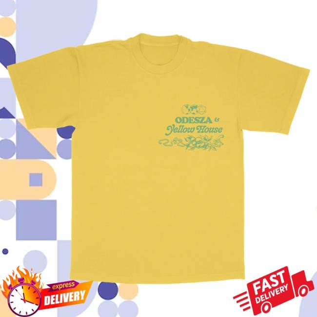 Official Odesza Merch Store Odesza Flaws In Our Design Shirt (Yellow) Odesza Clothing