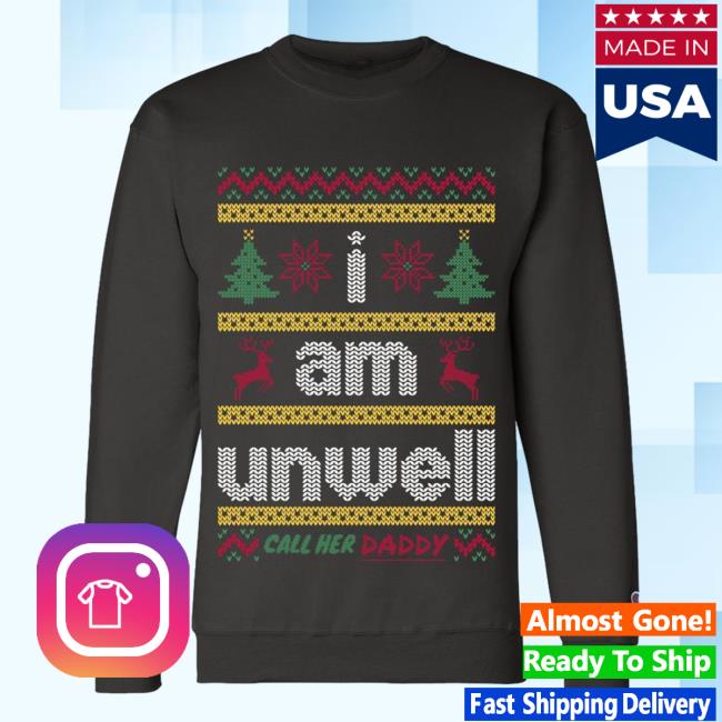 Official Call Her Daddy Apparel Clothing Store Shop CHD Merch x Champicon I Am Unwell Ugly Pull Over Hoodie Black CallHerDaddy