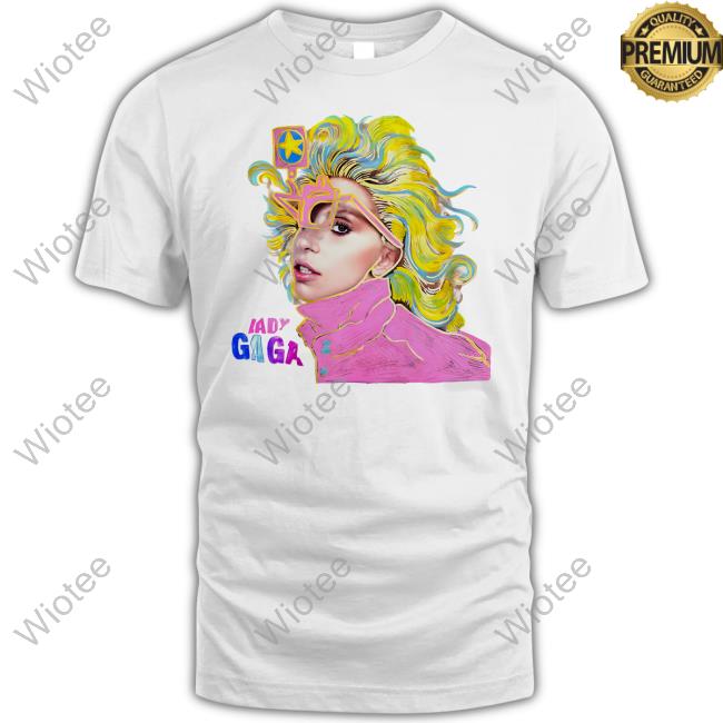 Official Lady Gaga Artpop Illustrated Glasses Long Sleeve Tee