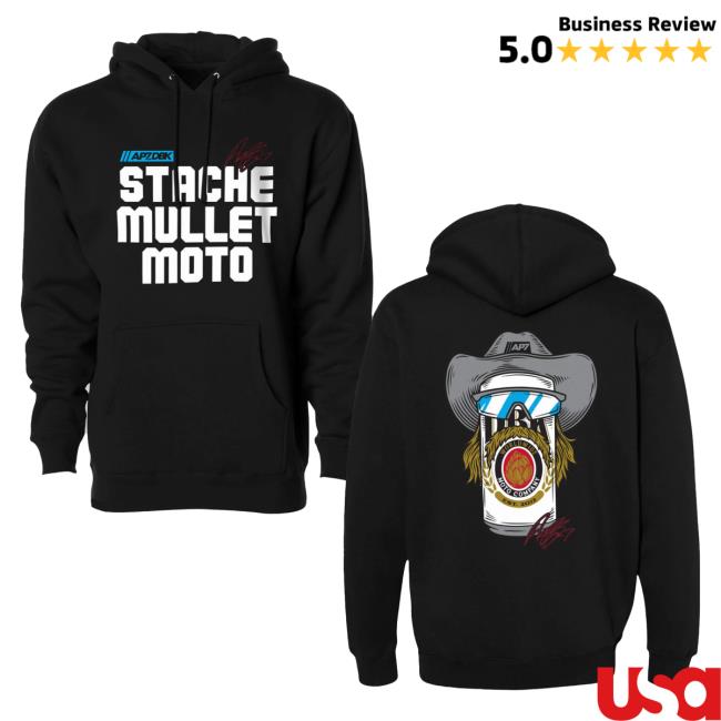 Official Aaron Plessinger Merch Dirt Bike Kidz Stache Mullet Moto - Ap7 Hoodie