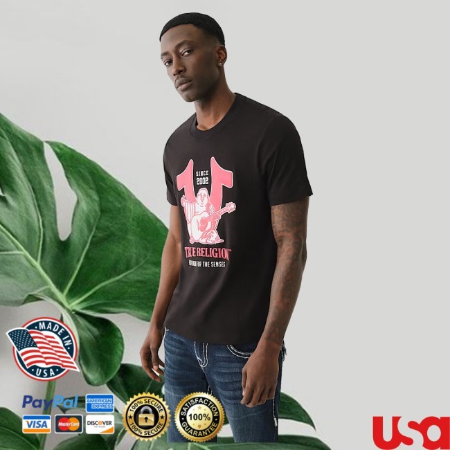 Truereligion Horseshoe Buddha Puff Print Tee New Tee
