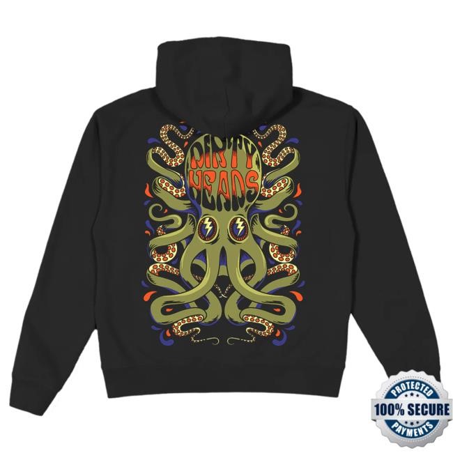 Dirty Heads Octo Jolt Black Hood Dirty Heads Merch Shop Official Dirty Heads Octo Jolt Black Hoodie
