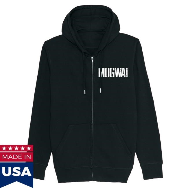 Official Mogwai The Bad Fire | Black Zip Pullover Hoodie