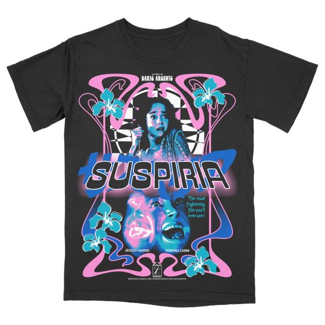 Official Studiohouse Designs Merch Store Suspiria Flowers Tshirt Studiohouse Designs Apparel Clothing Shop StudiohouseDesigns