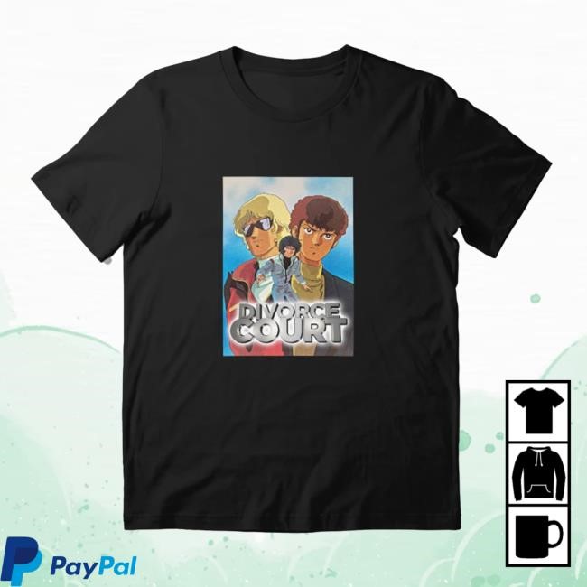 Zeta Gundam Quattro Amuro Kamille Divorce Court Yaoi Tee