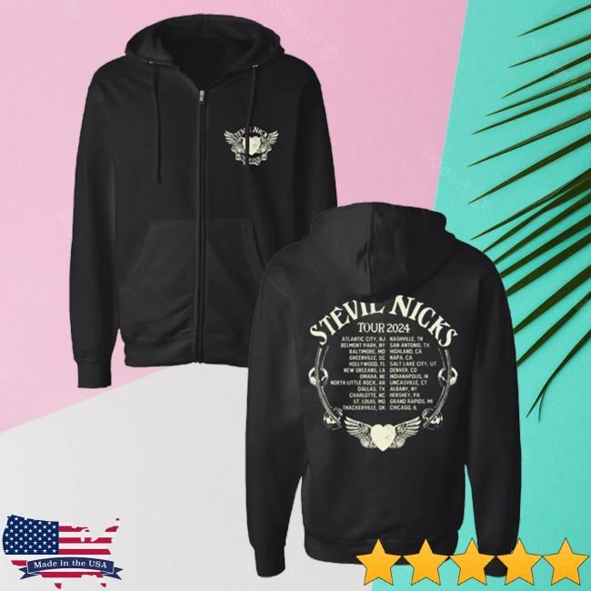 Official Stevie Nicks Merch Store Shop Stevie Nicks Tour 2024 Zip Hoodies