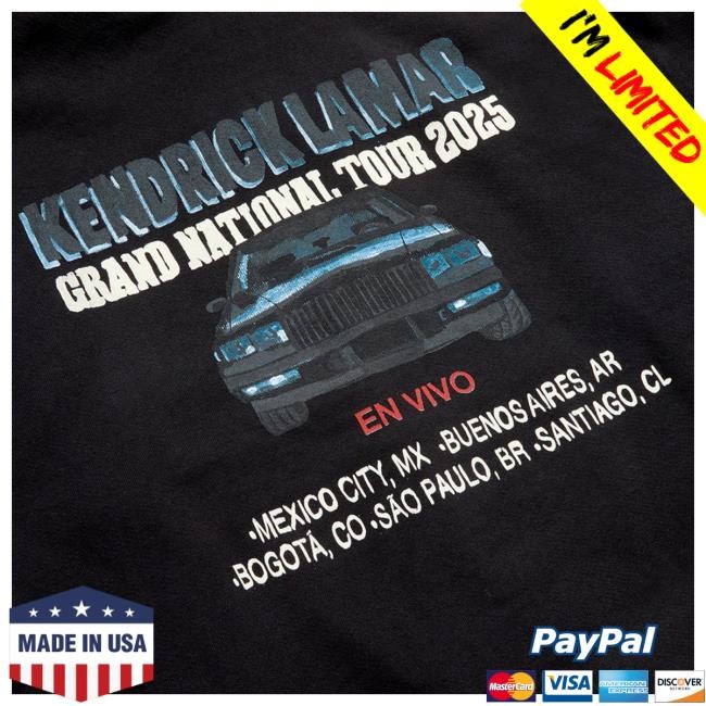 Official Kendrick Lamar Auto Repair LATAM Popover Hoodie Grand National Tour
