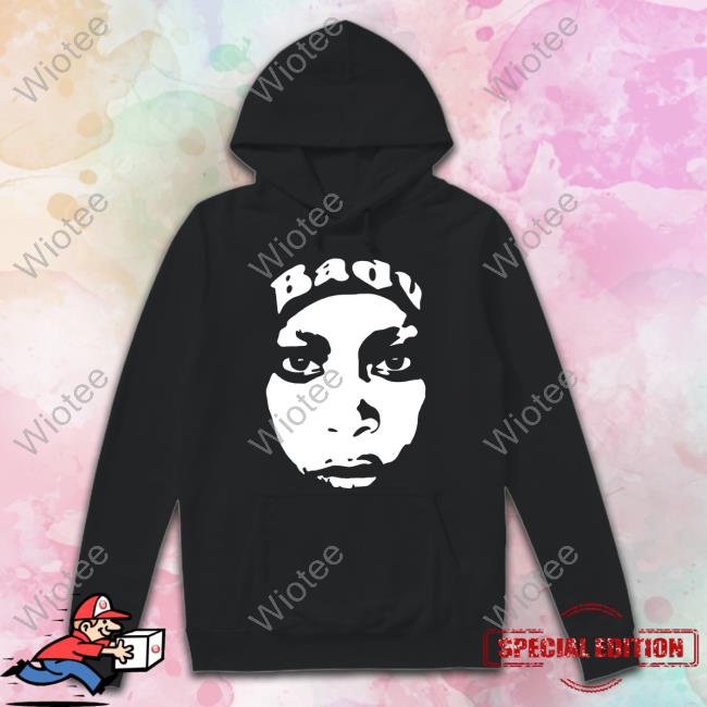 Official Badu Hooded Face Tee Shirt