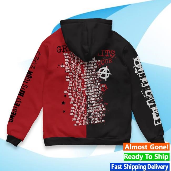 Avril Lavigne Greatest Hits Tour 2025 Split Devil Hoody Avril Lavigne Greatest Hits Tour 2025 Split Devil Hoody