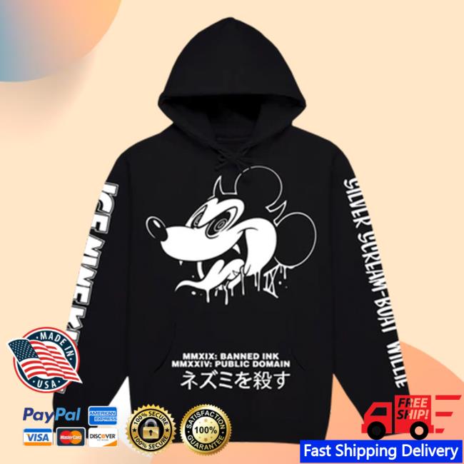 Official Ice Nine Kills Merch Store Psycho Mouse Crew neck Sweatshirt Ink Merch IceNineKills Official Ice Nine Kills Merch Store Psycho Mouse Pullover Hoodie Ink Merch IceNineKills