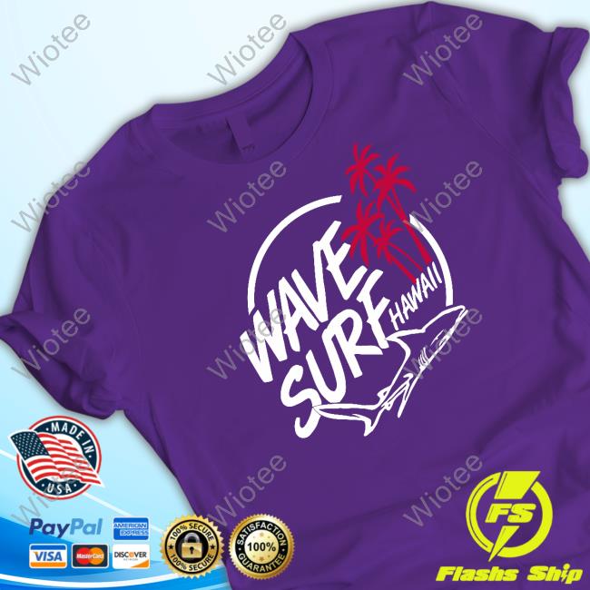 Official Rimthegoat Wave Surf Hawaii Shark T-Shirt