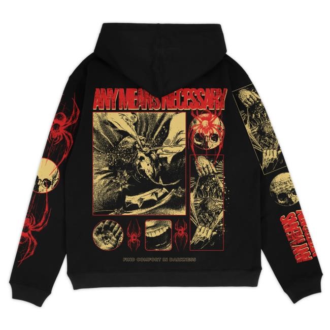 Official Any Means Necessary Shop Death Weaver Attractive Hoodie Black