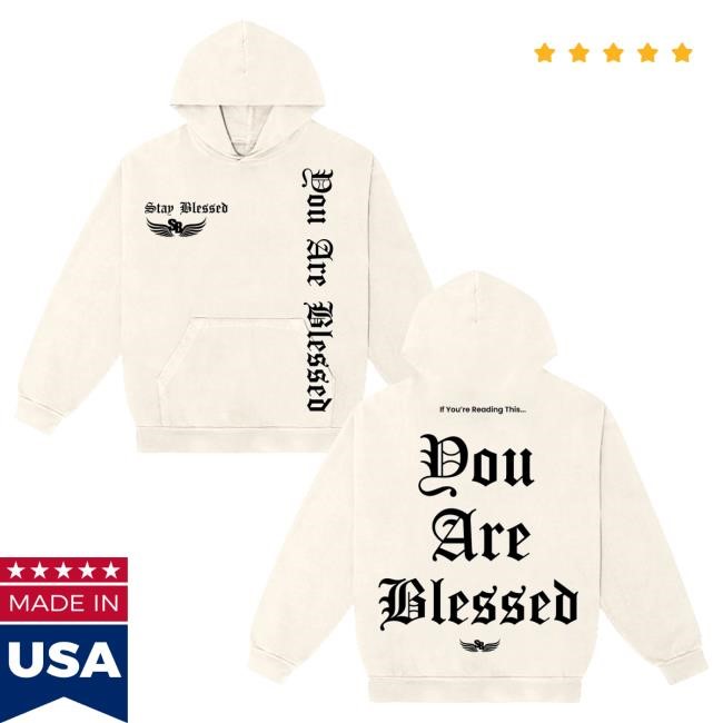 Stay Blessed - You Are Blessed Hooded Sweatshirt - Royal Blue | Buy Stay Blessed Official