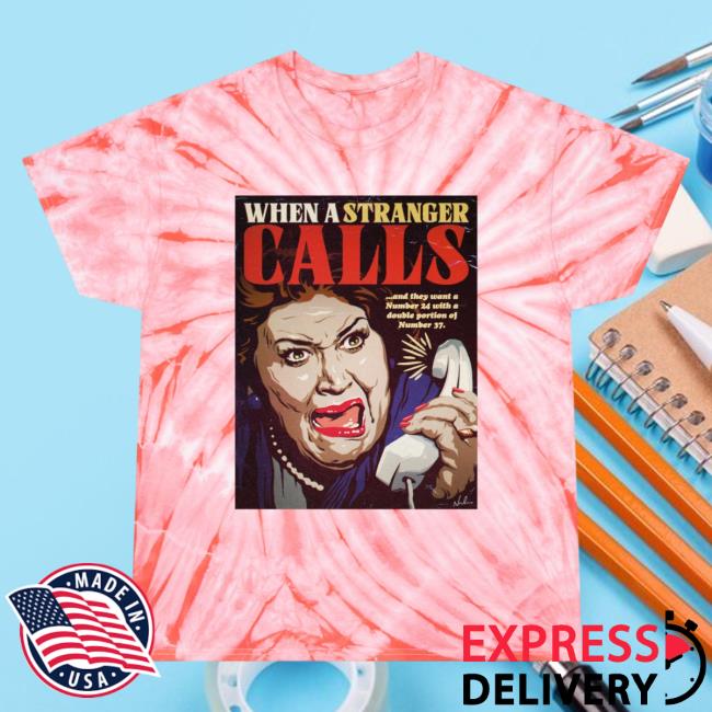 Nordacious Merch When A Stranger Calls Tie-Dye Tee Cyclone