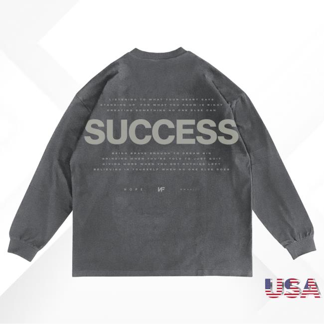 Official Nathan John Feuerstein Nf Merch Store Pepper Success Long Sleeve T-Shirts Nf Real Music Shop