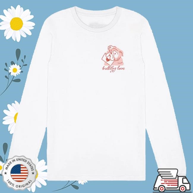 Valentines Bulldog Tee (Natural) by Duke And Winston Gift-Ready Layer