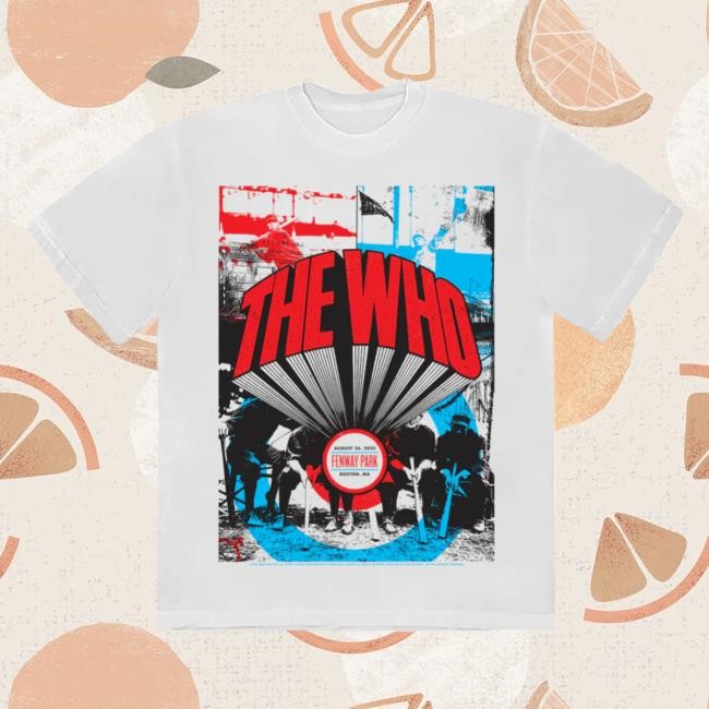 Official The Who Boston, MA 2025 T Shirt The Who Rock Band