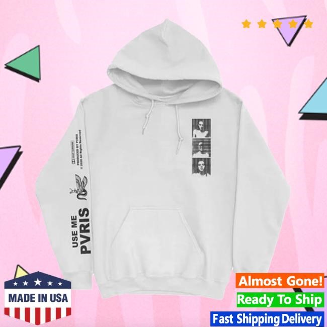 Use Me White Hoodie Pvris Merch