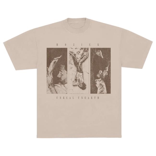 Official Hozier Merch Unreal Unearth 2025 Panel Tour New Shirt Official Hozier Store Unreal Unearth 2025 Panel Tour T Shirt