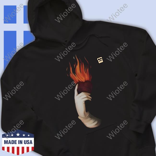 Disguised Toast Merch Flaming Heart Tee