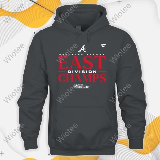 Atlanta Braves Fanatics Branded 2023 NL East Division Champions Locker Room Long Sleeve Tee Braves NL East Champions Tee Shirt