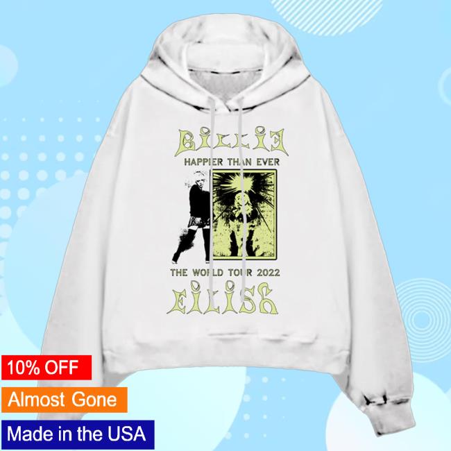 Official Interscope Records BillieEilish Merch Clothing Store Billie Eilish Look Away Off White Tour Sweaters