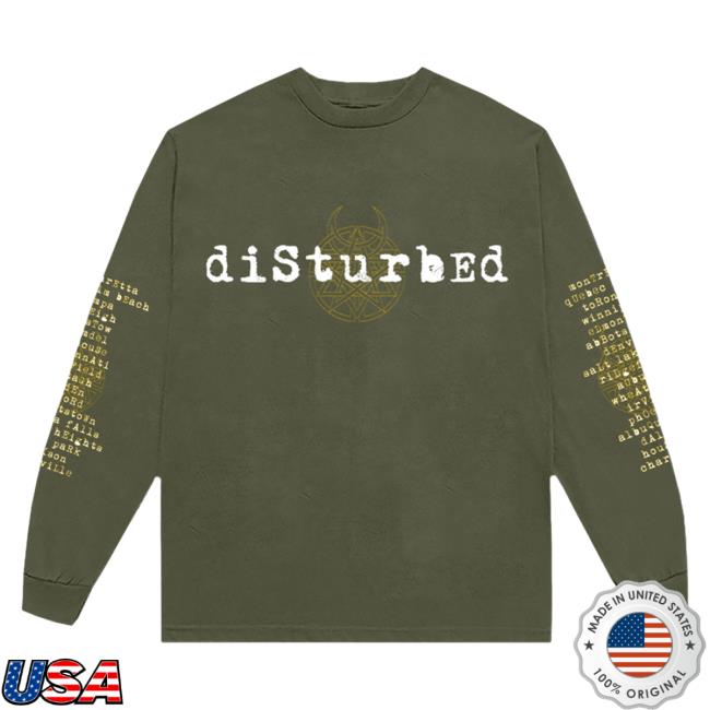 Official Disturbed Merch Store Take Back Your Life Green Longsleeve Tour Long-Sleeve Disturbed1