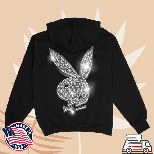 Official Fuerza Regida Merch Store Play Boy Fuerza Regida Iced Out Hoodie - Black Fuerza Regida Clothing Shop FuerzaRegida PlayBoy