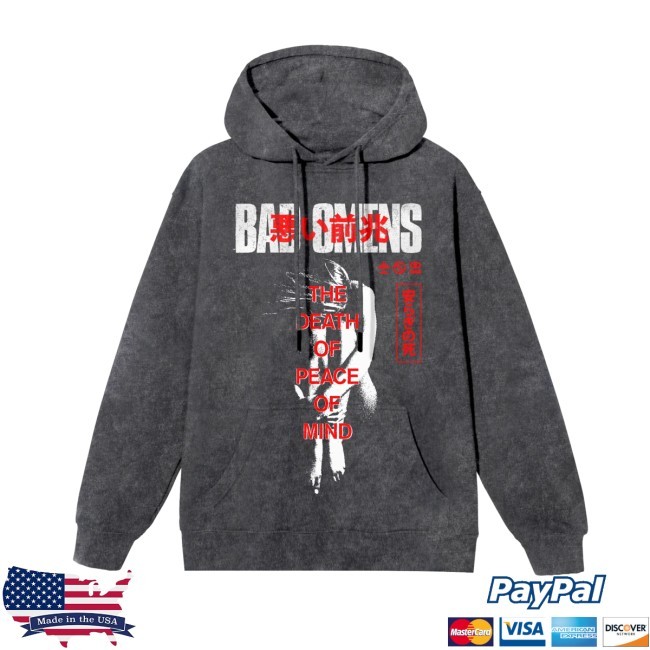 Bad Omens - 'Take Me First' Mineral Wash Hoodie
