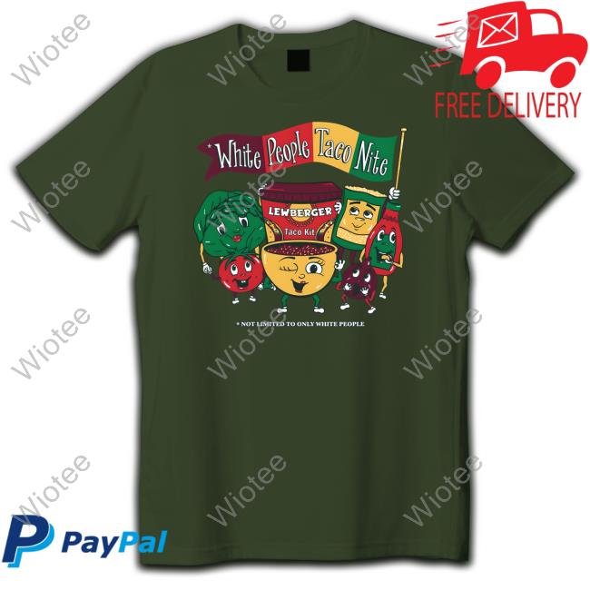 White People Taco Nite Crewneck Sweatshirt
