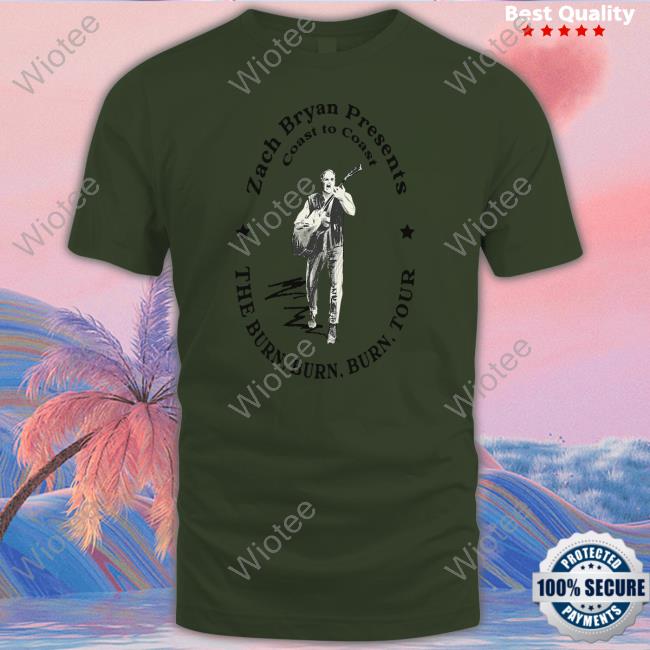 Zach Bryan Shop Coast To Coast Burn Burn Burn Tour Long Sleeve Shirt Zach Bryan Shop Coast To Coast Burn Burn Burn Tour Hoodie