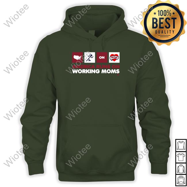 America Runs On Working Moms Shirt Official America Runs On Working Moms Shirt