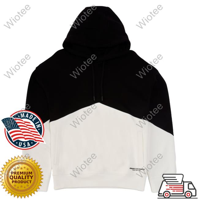 Officia Dillards Clothing Shop Store Armani Exchange Color Block French Terry Hooded Sweatshirt