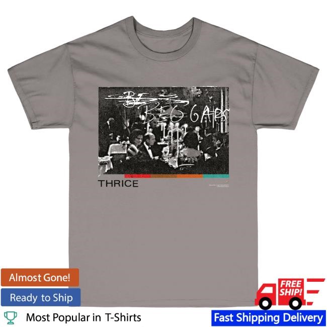 Official Thrice Merch Thrice OG Beggars Top Shirt - Grey