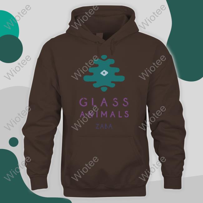 Black Zaba Logo T-Shirt Glass Animals Merch Zaba Logo Hoodie