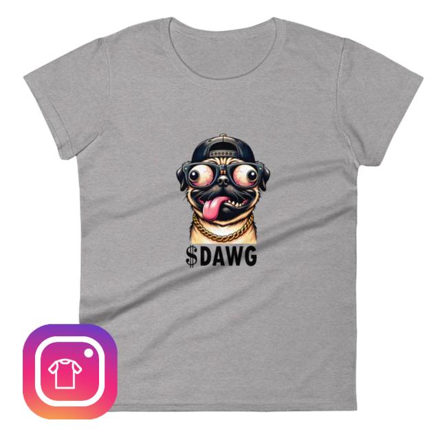 $Dawg Swag Merch $Dawg Black Logo Long Sleeve T Shirt