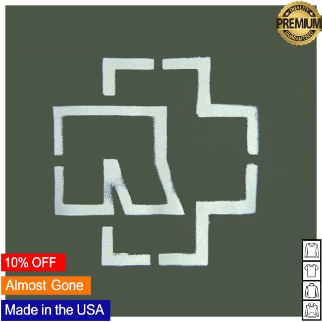Official Rammstein Merch Store Rammstein Attractive Shirt ”Logo” *Green*