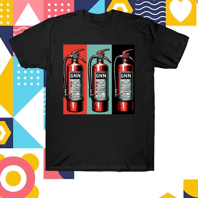 Official Gentilenewsnetwork Merch Gnn Fire Extinguisher Shirt