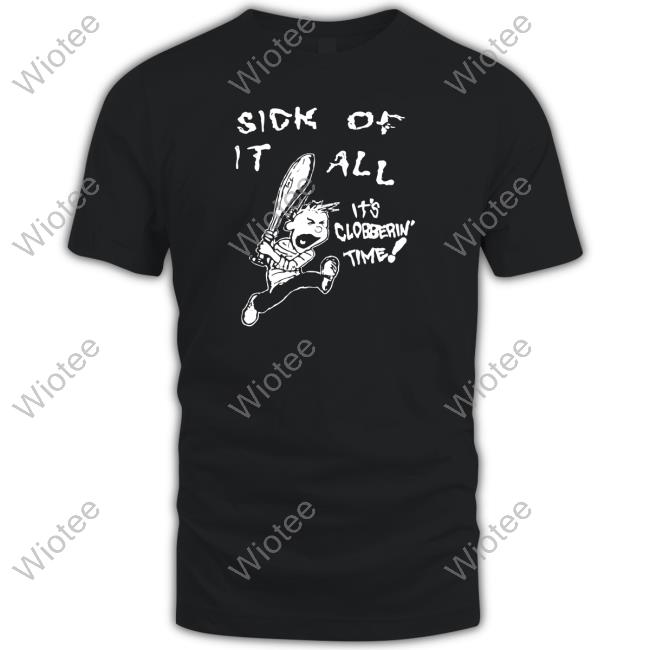 Official Sick Of It All It’S Clobberin Time Hoodies