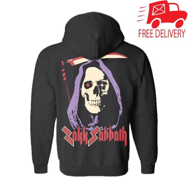 Grim Reaper Zip Hood Black Label Society Shop