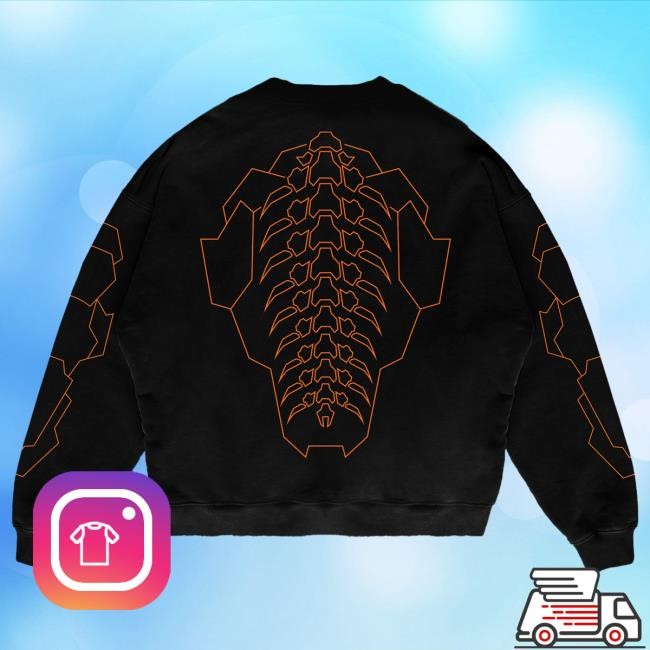 Cloudeelle Cyberspine Oversized Longsleeve Tee Orange Edition