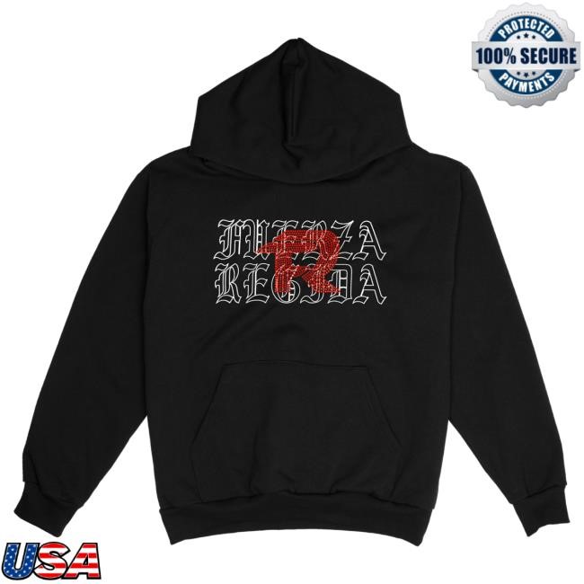 Official Fuerza Regida Merch Store Shop Fuerza Regida Old English Hoodie - Black