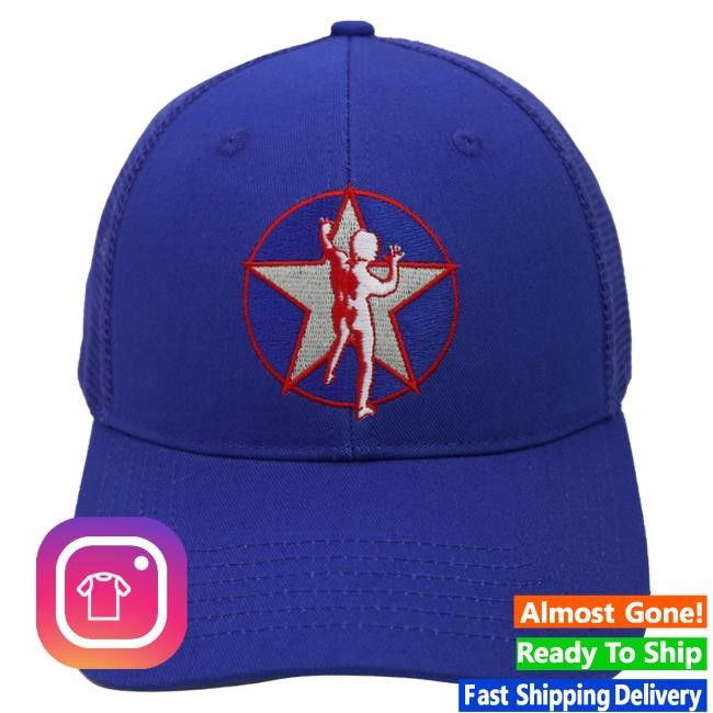 Official Rush Band Starman Meshback Baseball Hat Official Rush Band Starman Meshback Baseball Cap