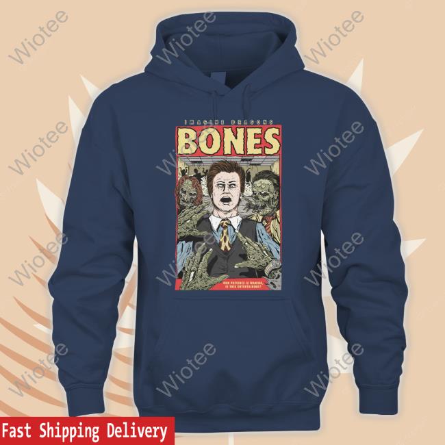 Imagine Dragons Merch Bones Illustrated Tee Imagine Dragons Merch Bones Illustrated Sweatshirt