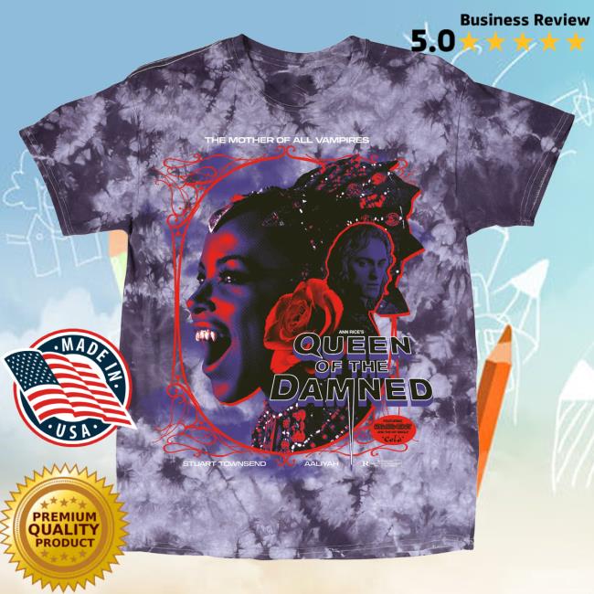 Official Studiohouse Designs Queen Of The Damned Tie Dye T Shirt Akasha (Purple)