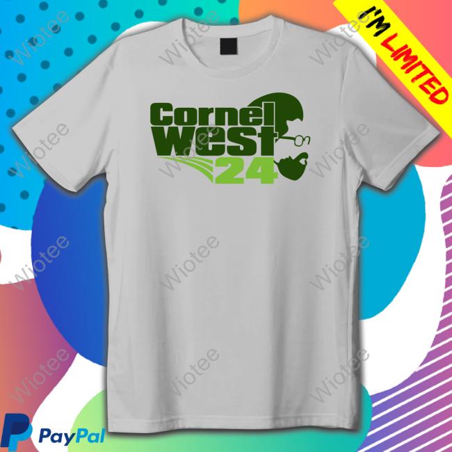 Cornel West 2024 Young Cornel Grey Hooded Sweatshirt