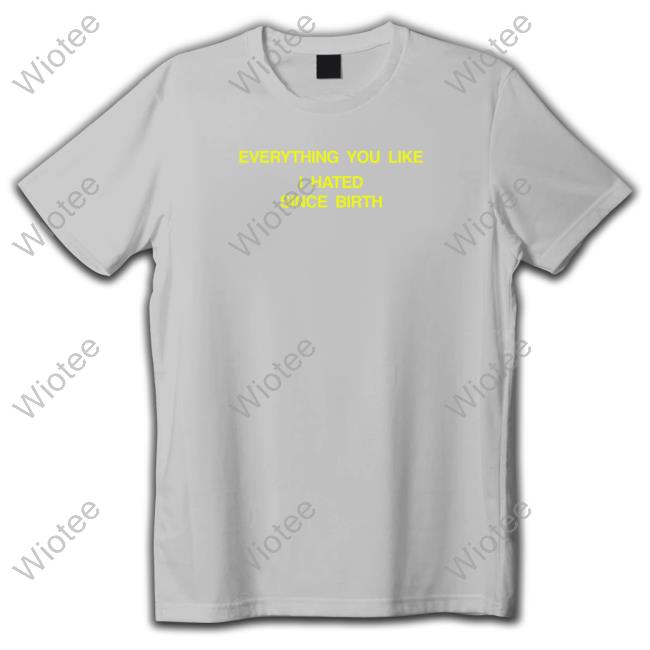 Official Everything You Like I Hated Since Birth Tee Shirt Everything You Like I Hated Since Birth Tee