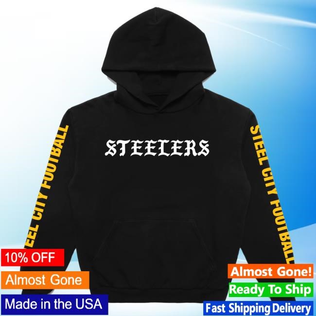 Official Born X Raised + Steelers Classic Pullover Hoodie: Black NFL 2025 Kickoff