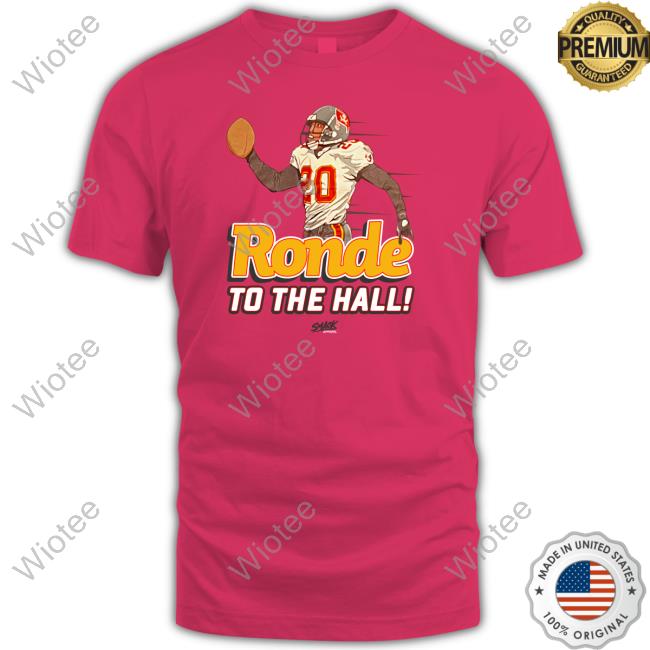 Smack Apparel Merch Ronde To The Hall Tee Shirt Ronde Barber Jon Cooper Wearing Ronde To The Hall Tee