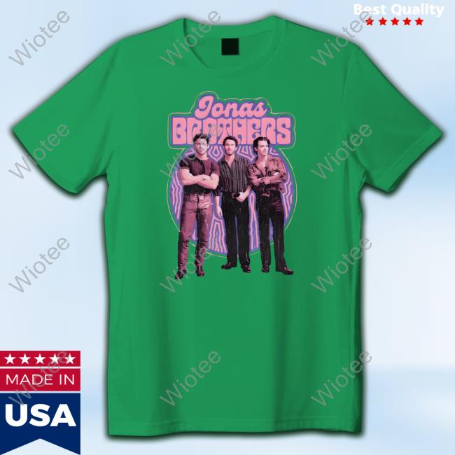 Jonas Brothers Shop Purple Retro Tee Shirt Official Jonas Brothers Purple Retro Long Sleeve Tee